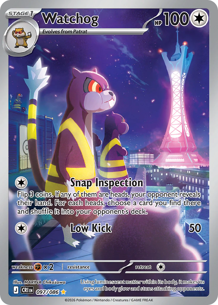 Pokemon TCG Watchog 097/086 - Chaos Rising